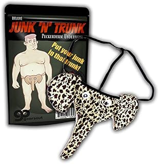 Men's Junk N Trunk - Elephant Underpants - Leopard - Thong Underwear