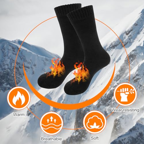 Thermal Socks for Men Thick Insulated Heated Socks Winter Warm Sock for Cold Weather4
