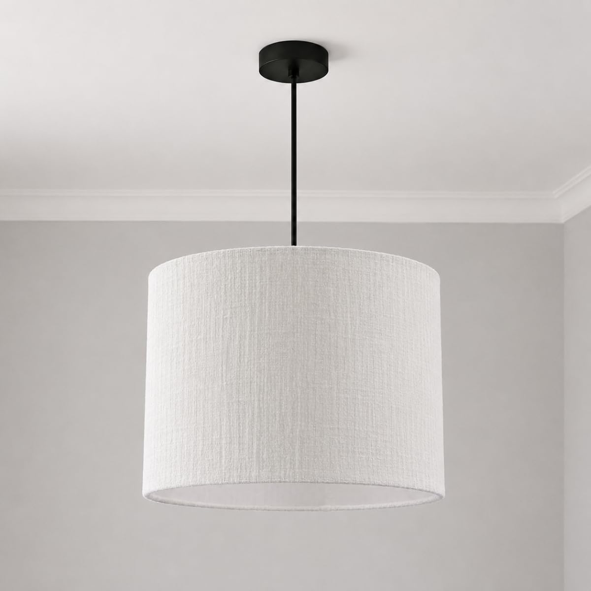 CGC Lighting Indoor Ceiling Lampshade Large Bedroom Dining Room Lounge (Messina White 30cm)