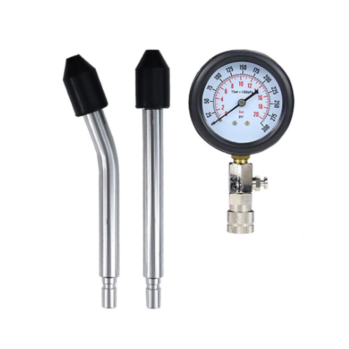 Car Compression Tester Kit Multi-Functional Cylinder Pressure Gauge for Automotive and Motorcycle Accurate Pressure Measurement Tool with Adapter