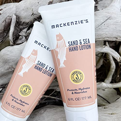 Mackenzie's Sand & Sea Lotion 6 Oz - Gifts For Fishermen, Cooks & Gardeners, Beach Life, Ocean Lovers, Moisturizing Hand & Body Lotion #TOP3