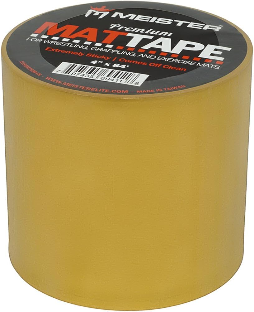 Product image of Meister Premium Mat Tape for Wrestling, Grappling and Exercise Mats - Clear