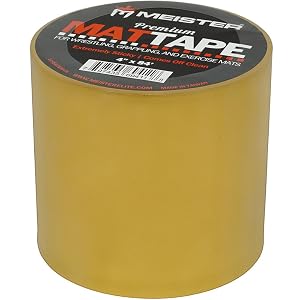 Meister Premium Mat Tape for Wrestling Grappling and Exercise Mats - Clear