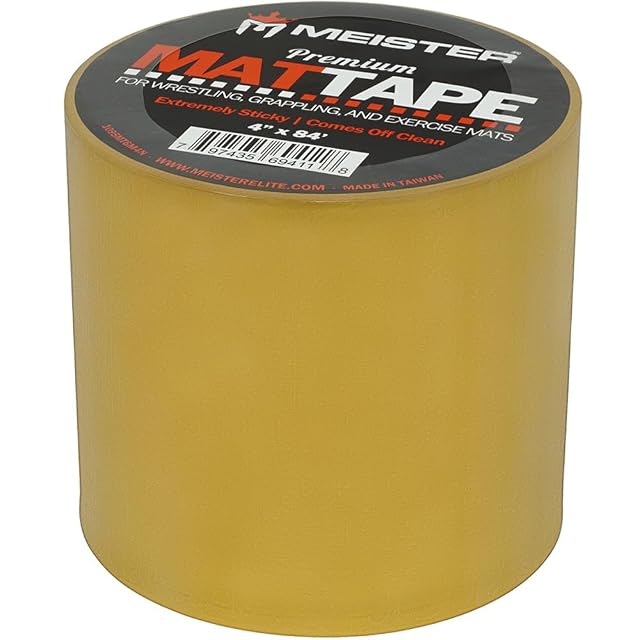 Meister Premium Mat Tape for Wrestling Grappling and Exercise Mats - Clear