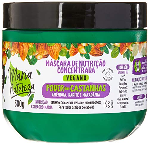Máscara Concentrada Maria Natureza Poder das Castanhas Salon Line 300grMáscara Concentrada Maria Nat