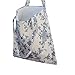 Caixia Women's Cotton Daisy Floral Canvas Tote Shopping Bag Light Brown, Blue Floral/No Closure, Medium