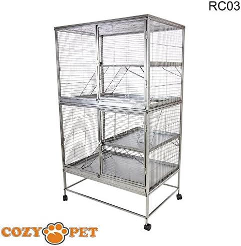 Cozy Pet Rodent Cage for Rat, Ferret, Chinchilla, Degu or other Small Pets, Large Rodent Cage RC03 (We do not ship to Northern Ireland, Scottish Highlands & Islands, Channel Islands, IOM or IOW.)