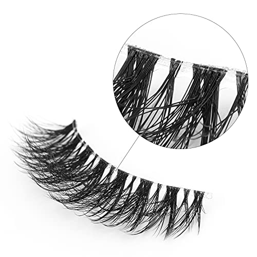 Lashes Natural Look False Eyelashes - Bepholan Fake Eyelashes 3D Super Fluffy False Lashes Clear Band Wispy Lashes 3-Pack Faux Mink Lashes,Xmz24-3 #TOP3