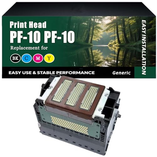 Image of PF-10 PF-10 Print Head Work for Canon IMAGE PROGRAF Pro 520 540 540S 560S 1000 2000 4000 4000S 6000S Printers, High-Capacity 700 Pages, Clear lines (1 Set)