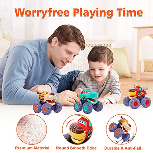 Ocato Toy Cars For 1 Year Old Boy Gifts Monster Trucks Boys Toys For 1 2 3 Year Old Boys Girls Kids Toddler Car Toy Trucks Baby Boy Toys 12-18 Months Pull Back Cars For Toddlers 1-3 Birthday Xmas Gift #TOP4