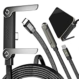 Connecteur ergonomique en forme de T à 90 degrés : le design incliné en forme de T maintient le câble hors de vos mains ; idéal pour regarder des vidéos de jeux mobiles et une utilisation longue durée sans bloquer la prise en main ou causer de l'inconfort