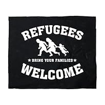 Impact-Mailorder Backpatch Motiv Refugees Welcome, 30 x 30 cm