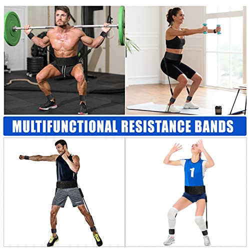 Vertical Jump Trainer Equipment,Leg Strength Resistance Bands Set,Speed And Agility Resistance Bands Trainer,Horizontal Leaping Fitness For Basketball Triple Jump Football Volleyball Boxing #TOP6