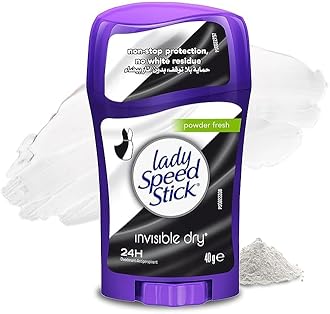 Lady Speed Stick Deodorant 1.4 Ounce Powder Fresh Invisi Dry (41ml) (2 Pack)