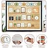 Boho Birthday Bulletin Board Set for Classroom, Birthday Chart for Classroom Boho Wall Decor Bookself Cutouts for Teacher Back to School Supplies Classroom Door Wall Decor