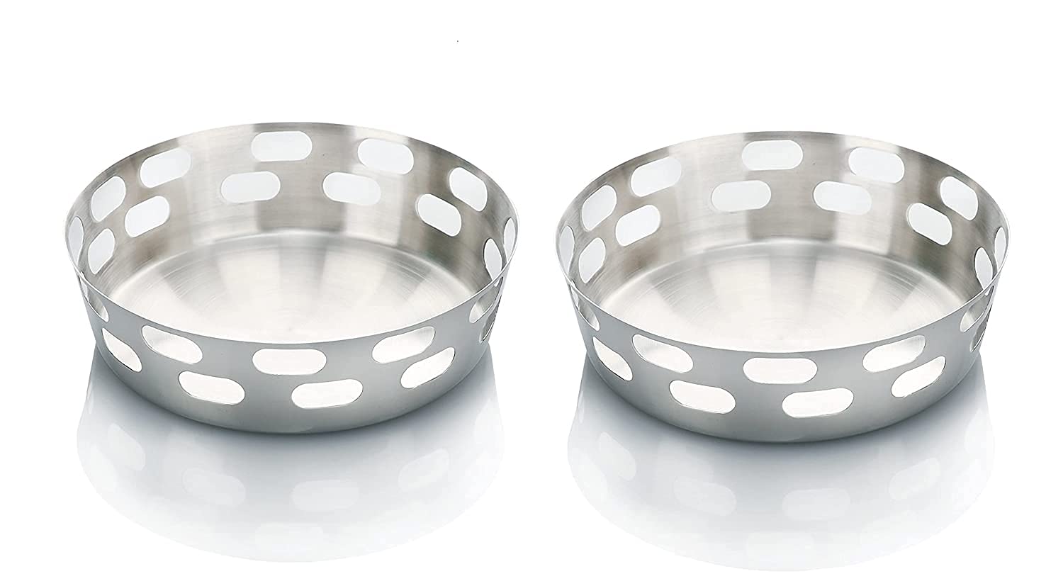 SAGER Stainless Steel Bread Basket Set - 5 Piece -4