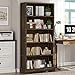 TVU 5-Tier Solid Wood Book Shelf, Floor Standing Bookcase, 65