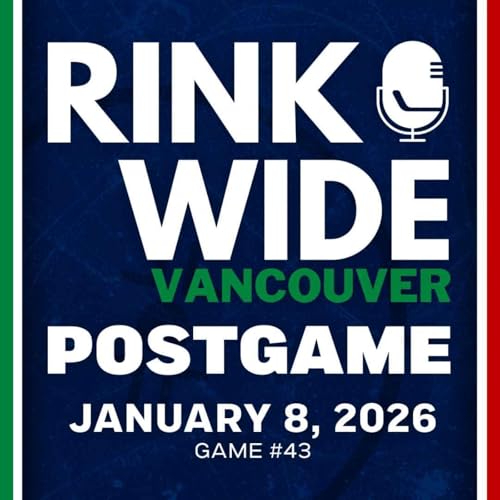 RINK WIDE POST-GAME: Vancouver Canucks at Detroit Red Wings | Game #43 - Jan. 8, 2025 copertina