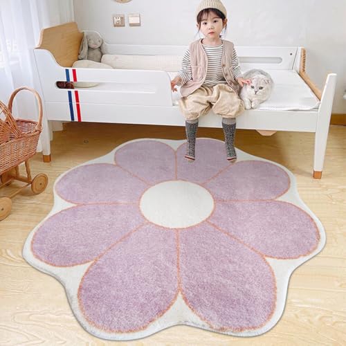 Tapete decorativo redondo de 80 cm color púrpura