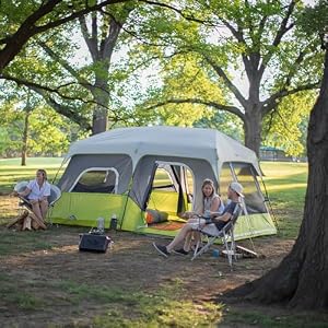 CORE 9 Person Instant Cabin Tent | Large Multi Room Family Pop Up Tent for 2 Minute Camp Setup — photo 3 of 6