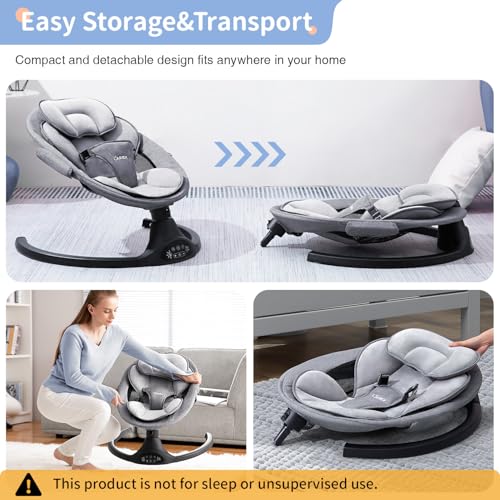 Baby Rocker and Swing with Bluetooth