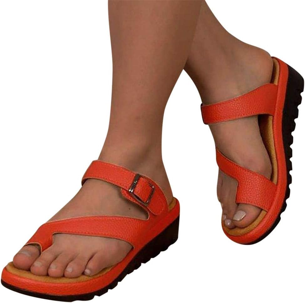 Gibobby Womens SandalsSandals for Women Wide Width,2020 Fashion Comfy Platform Sandal Comfortable Snakeskin Shoes Summer Beach Travel Flip Flops
