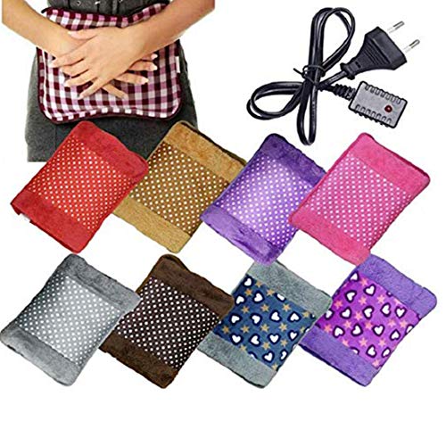 Image of Dr Care Electric Hot Water Velvet Heating Bag in Multicolor, Pain Relief Device