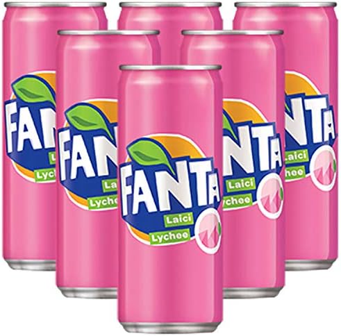 Fanta Lychee Flavoured Drink, 6 X 320 Ml, Vegetarian