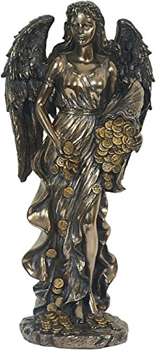 Fortuna. Scultura in bronzo. Dea romana. Dea della...