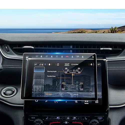 Coleya 2022 2023 2024 2025 Grand Cherokee Screen Protector for Jeep Grand Cherokee (Limited/Overland/Summit/Summit Reserve/Trailhawk) 10.1-in Touchscreen, 9H Tempered Glass 2025 Grand Cherokee 10.1