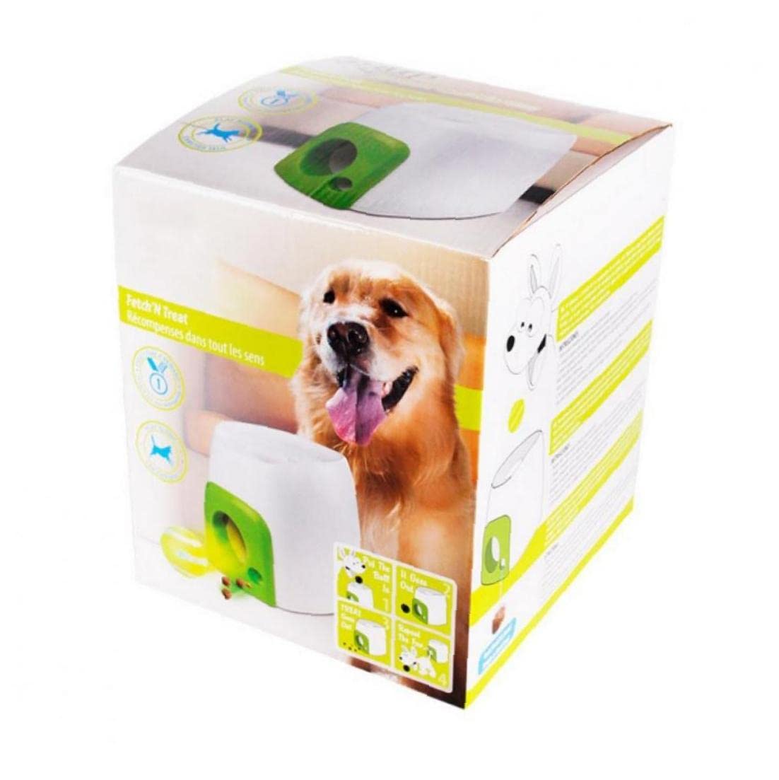 Jouet Chien Interactif Lanceur Balle Automatique Jouet Toy Automatique Alimentaire Jeton Machine Pet Baller Device Dispositif Emission avec Baseballgrean