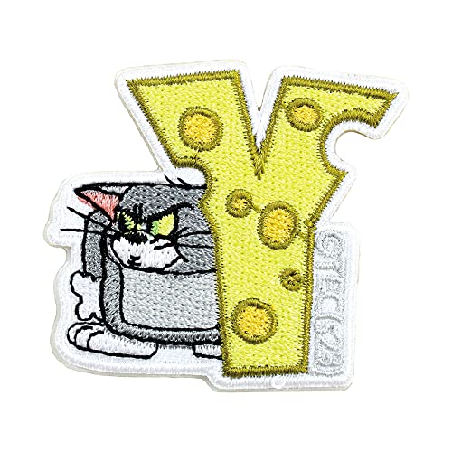 ティーズファクトリー トムとジェリー イニシャルワッペンステッカー Y H4.5×W4.9×D0.1cm TJ-5541567Y