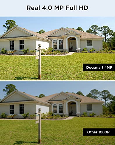 Docsmart Light Bulb Security Cameras, 2K Outdoor Wireless 360°Pan/Tilt Ip Light Socket Cameras For Home Security With Ip65 Color Night Vision Auto Tracking Siren Alarm Two Way Audio 2.4Ghz #TOP5