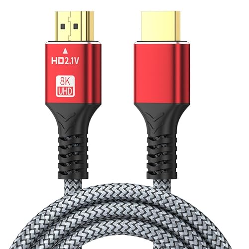 8K HDMI ケーブル 3M HDMI2.1規格 48Gbps HDMI ウルトラハイスピード 4K 120Hz 144Hz 8K 60Hz Switch テレビ接続ケーブル、HDMI ケーブル 2.1 PS5/PS4/3, Xbox, TV, ファイヤ