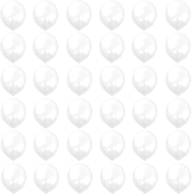 Clear Balloons 5 inch,36pcs Mini Transparent Balloons Thick Natural Clear Latex Balloon Birthday Party Balloon Stuffing Balloon Tiny Helium Balloons for Baby Shower,Wedding,Birthday Party Decorations