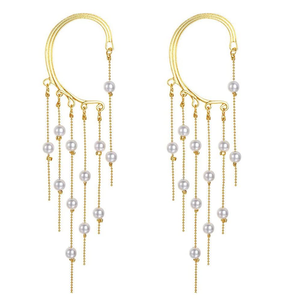 See full amazon price history chart for Yellow Chimes Earrings For Women Gold Tone Earcuffs With Linear Pearl Studded Tassel Chain Earrings For Women and Girls Yellow Chimes Earrings For Women Gold Tone Earcuffs With Linear Pearl Studded Tassel Chain Earrings For Women and Girls (B0B8DMH7PW) Amazon Price History, Amazon Price Tracker