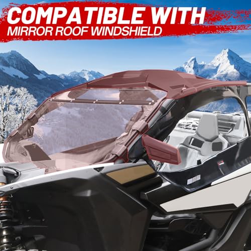Starknightmt ABG245-UTV@#AMZ-SK X3 Soft Cab Enclosure Upper Door Set Kit Compatible With Can Am Maverick X3 2-Seater Models 2017-2024 | Utv Soft Cab Doors Top Enclosure Work With Roof Windshield Mirror thumb #5