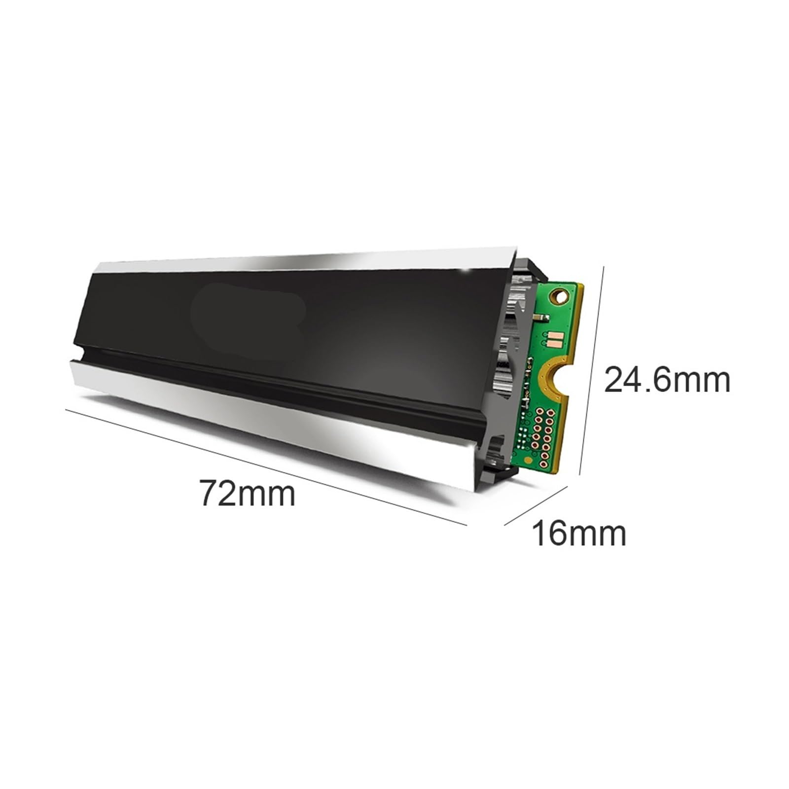 M.2 Kühler Kühlpad 2280 Solid State Drive Kühler Kühlkörper for Desktop-Computer