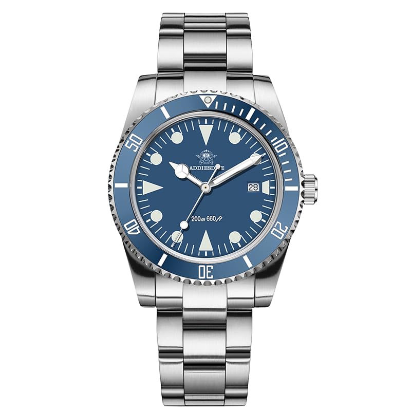 Image of ADDIESDIVE Stainless Steel Pro Diver Watch Analog Quartz Watches AD2068 Luxury Wristwatch 39mm Ceramic Bezel BGW9 Luminous Watches K1 Glass Bubble Mirror Watch