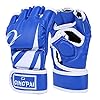 GINGPAI-Half-Training-Boxing-Mitts-Gloves-for-Men-Women-Training-Gloves-Sparring-Gloves-for-Punching-Bag-Kickboxing-Muay-Thai-MMA-UFC GINGPAI Half Training Boxing Mitts Gloves for Men Women, Training Gloves, Sparring Gloves for Punching Bag, Kickboxing, Muay Thai, MMA, UFC (Blue)