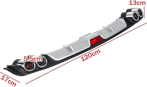 Miniatura 5 de Difusor universal para parachoques trasero de automóvil, 1 unidad, para Citroen C1 C2 C3 C4 C5 C6 C8 C4l Ds Ds3 Ds4 Ds5 Ds5ls Ds6 Ds7 Berlingo