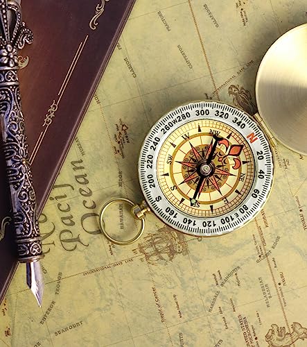 Foto von Camping Survival Kompass Dark Night Military Compass Survival Gear for hiking, camping, backpacking, outdoor activities.
