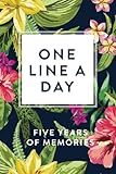  One Line A Day: Five Years of Memories, Tropical Floral, 6x9 Diary, Dated and Lined Book