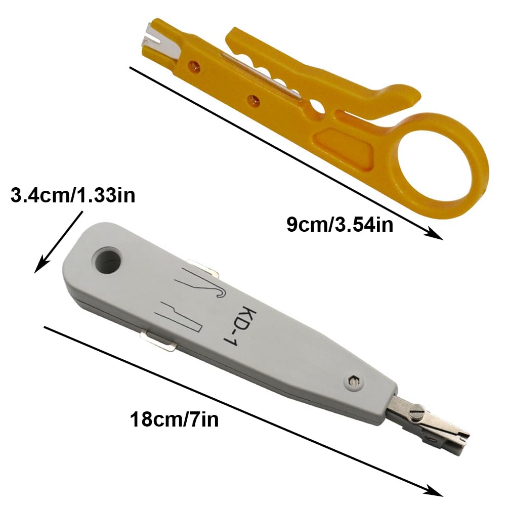 Lot De 2 Mini Pinces à Dénuder 2 En 1 Pour Câble Réseau RJ45 Cat5