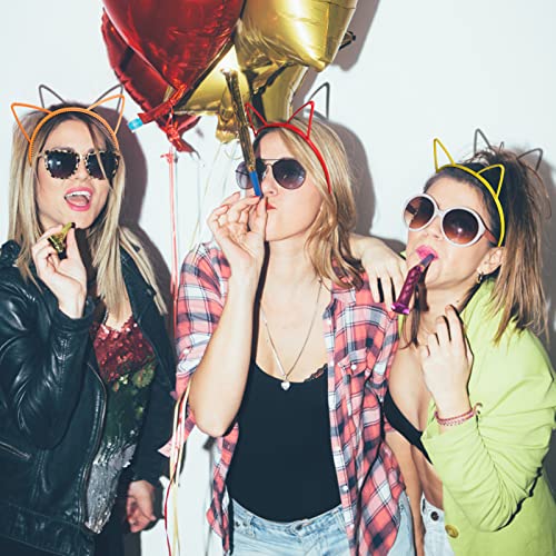 Candygirl Girls Plastic Headbands Cat Ear Headbands For Girls Women Cat Ear Hair Hoops Hair Accessories For Girls And Women Daily Wearing Accessories Party Favor (10Pcs Mix Colors Cat Ear Headbands) #TOP3