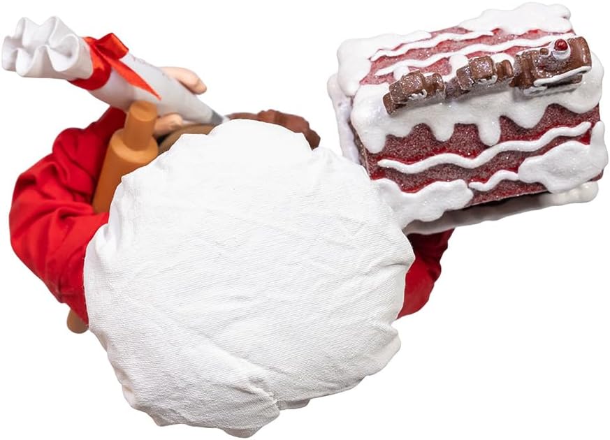 Kurt Adler Fabriché Chef Santa Decorating Gingerbread House