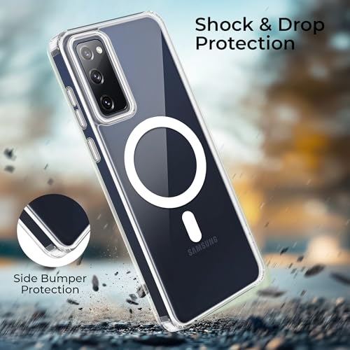 Image of A rtistque Clear Back Cover Case for Samsung Galaxy S20 FE / S20 FE 5G Compatible with Mag-Safe| Acrylic | Case for S20 FE | Shockproof TPU Protective Design | Samsung S20 FE 5G Back Case Transparent