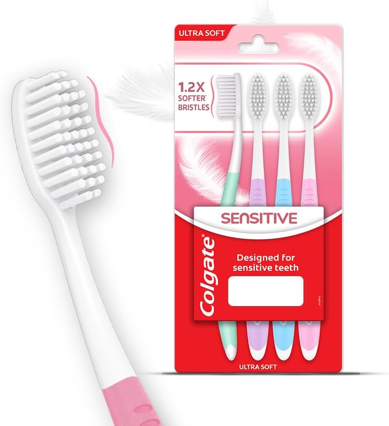 Colgate Toothbrush Sensitive, Pack of 4 Brushes