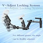 Gunstock for Quest2, Compatible with VR Quest2 Controller Grips for Enhance Stability and Control Magnetic Stock Rifle Adapter (Black)