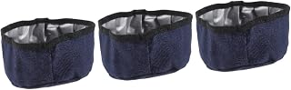 Balacoo 3pcs Folding pet Bowl Portable Dog Feeder cat Feeder Dish pet Feeding Bowl Training Treat Pouch Portable Dog Bowl pet Food Bowls pet Bowls Tableware Travel Oxford Cloth